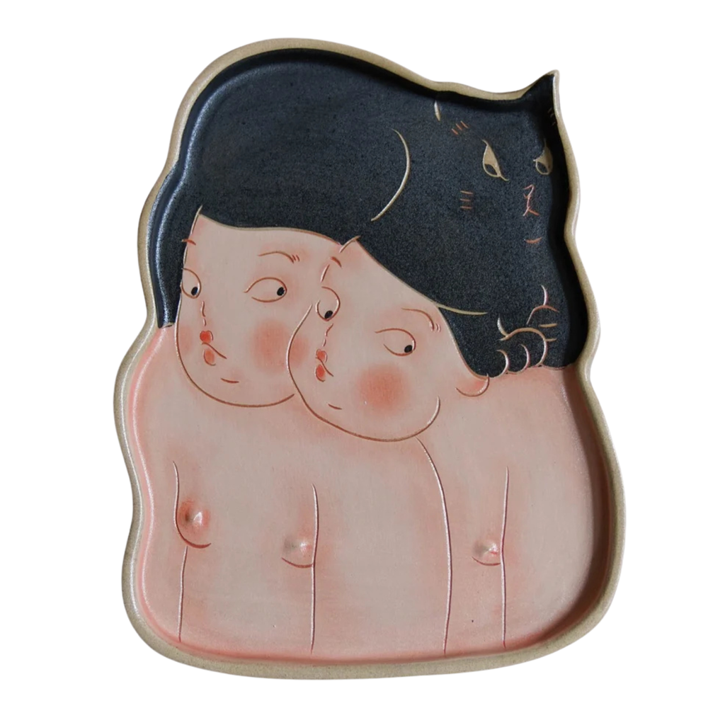 Legendary Beauties With Cat Tea Tray