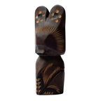Wood Carving Bear Figurine