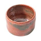 Sonyu Hanaikada Style Red Raku Matcha Bowl